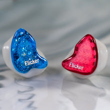 Flicker Ear Antlia CIEM Blue Amber with Red Carbon